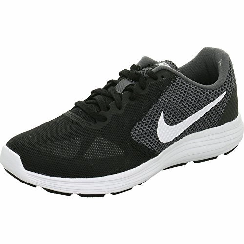 Nike Women's Revolution 3 Dark Grey/White-Black Running Shoes-6 UK (8 US) (819302) Best Shoes Flat Feet Running