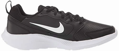 Clip Art Running Shoes Nike Women's WMNS Todos Black/White Leather Running Shoes-4 UK (6 US) (BQ3201-001)