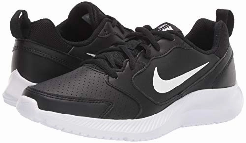 Discount Trail Running Shoes Nike Women's WMNS Todos Black/White Leather Running Shoes-4 UK (6 US) (BQ3201-001)
