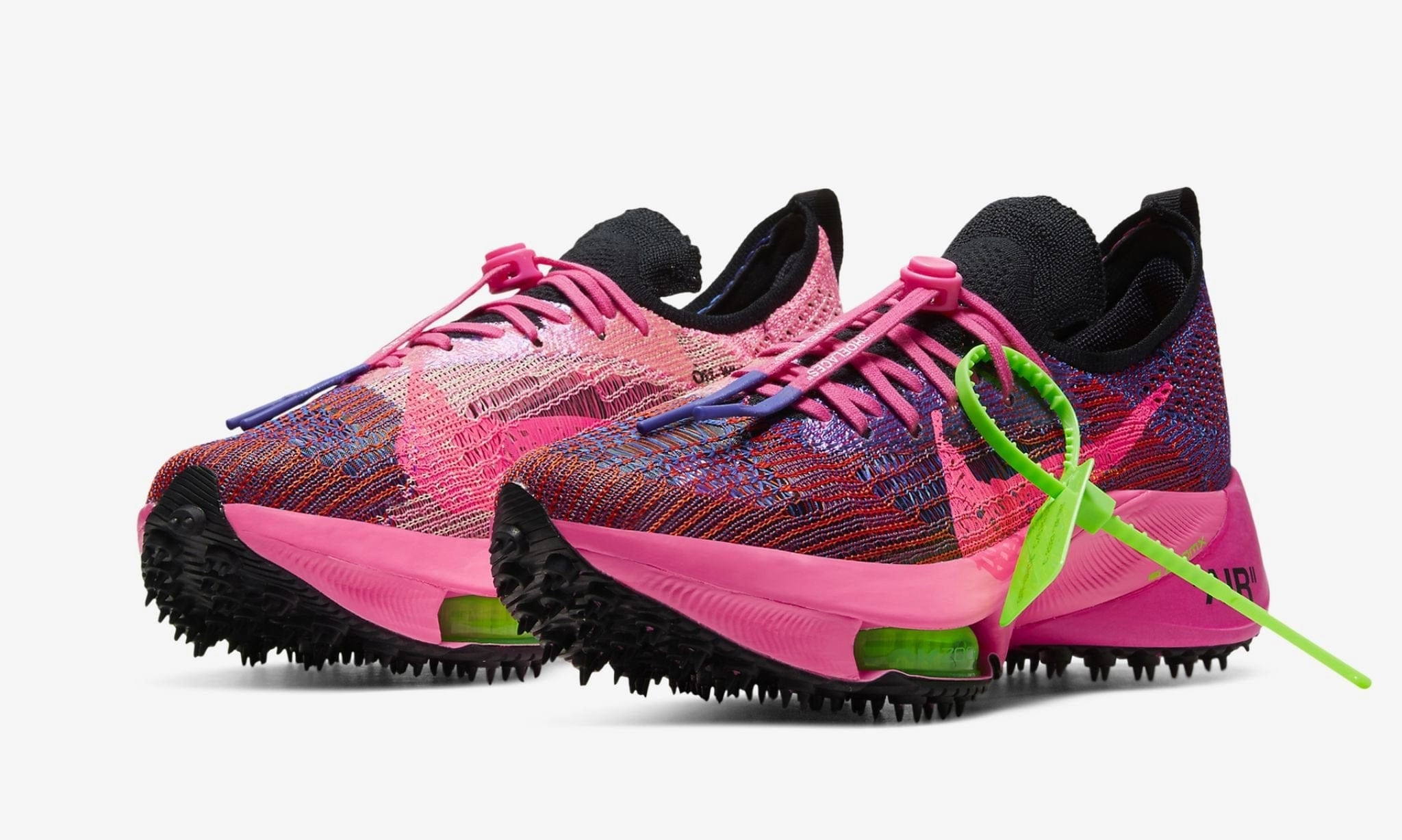 NIKE X OFF WHITE TEMPO RACER BLUE PINK GLOW Weight Of Asics Running Shoes