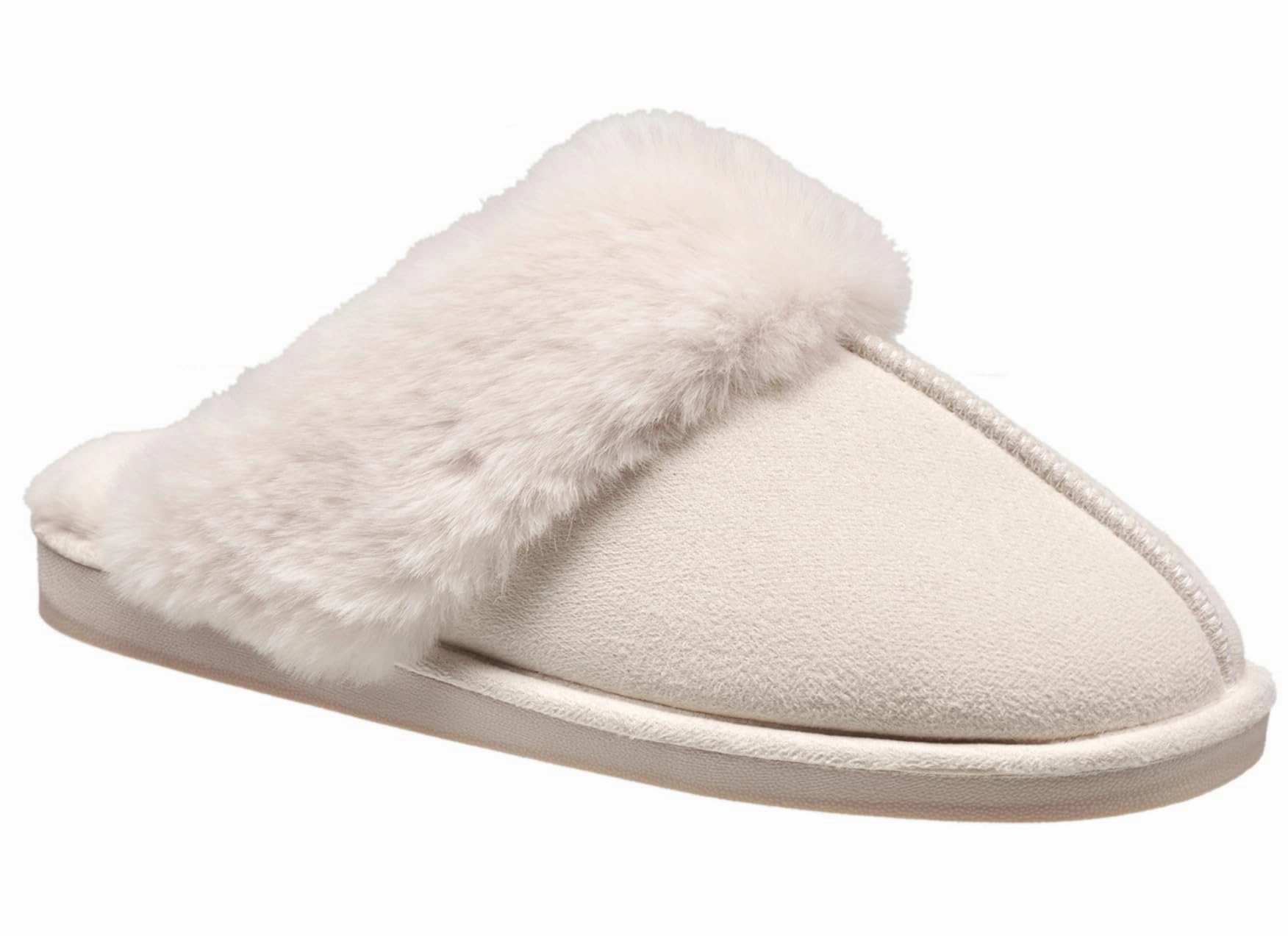 Leather Driving Slippers Nine West Scuff Slippers For Women, Extra Soft & Comfortable Winter House Shoes, Ivory, Large 9-10