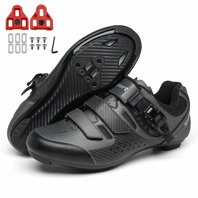 Professional Road Cycling Shoes Flat Cleat SPD for Men Flat Shoes Open Back