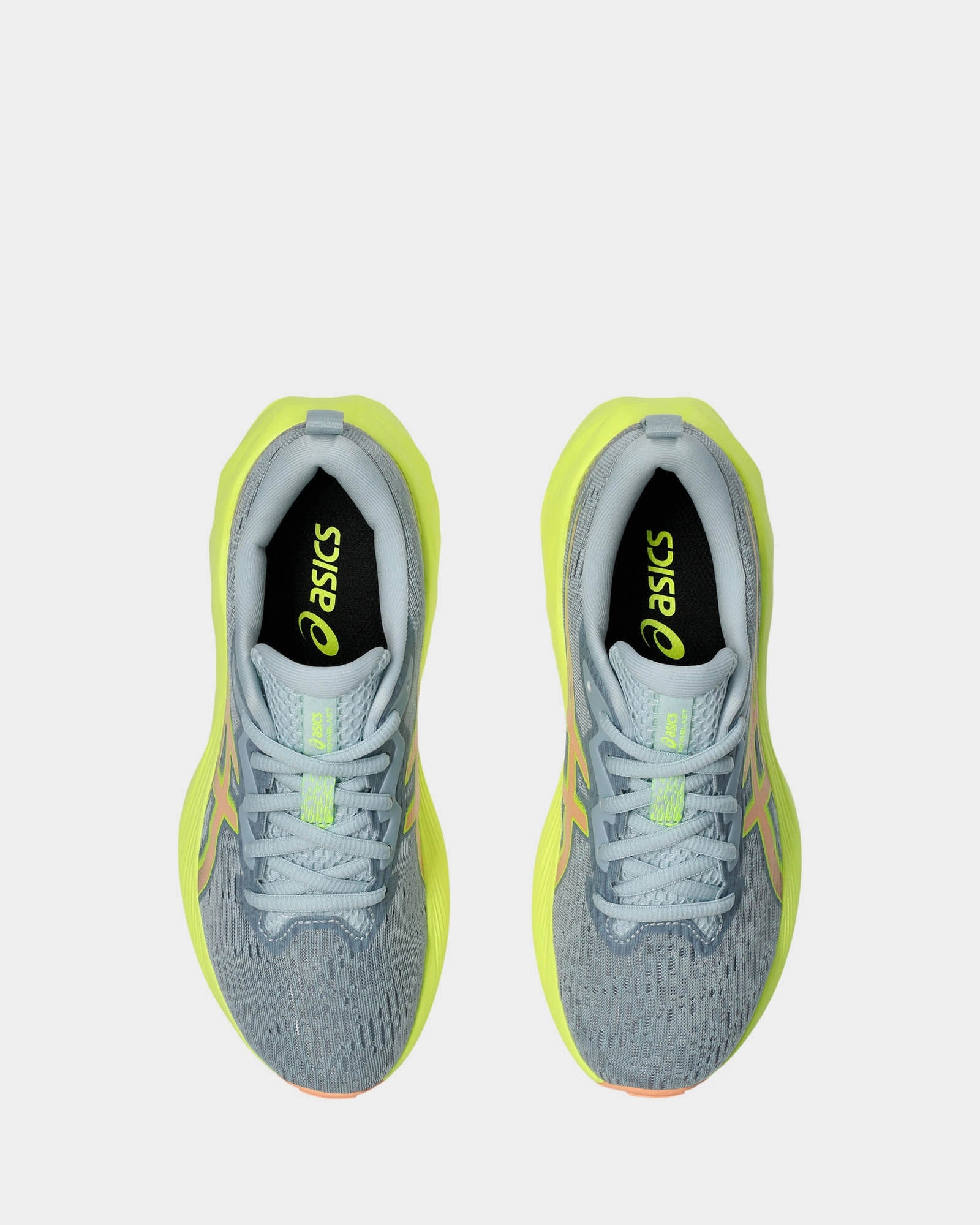 Asics Running Shoes With Spikes Novablast 4 Grade School Cool Grey/Bright Sunstone