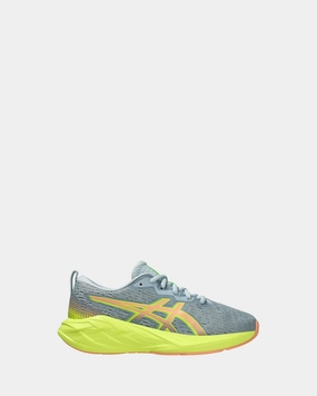 Asics Gel Nyc Running Shoes Novablast 4 Grade School Cool Grey/Bright Sunstone