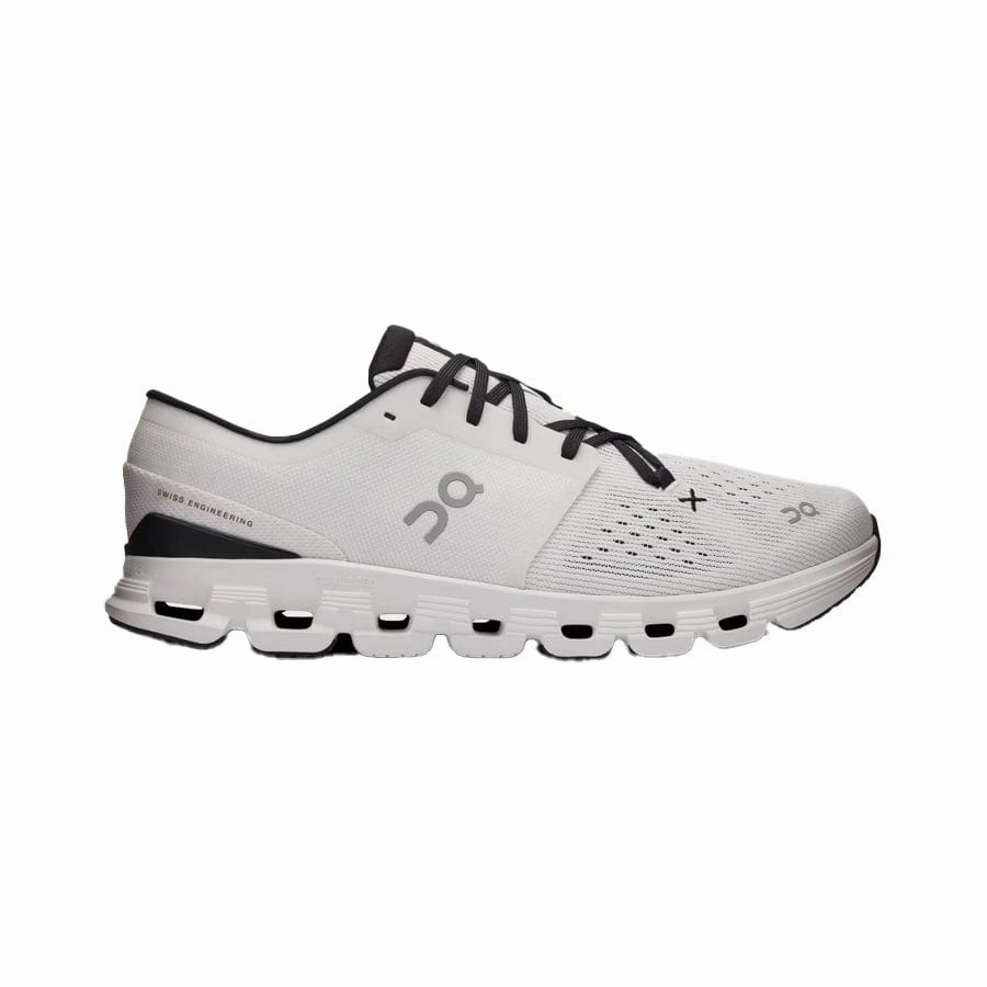 Interact Run Running Shoe On Cloud Women's Cloud X4 Running Shoes- Ivory/ Black
