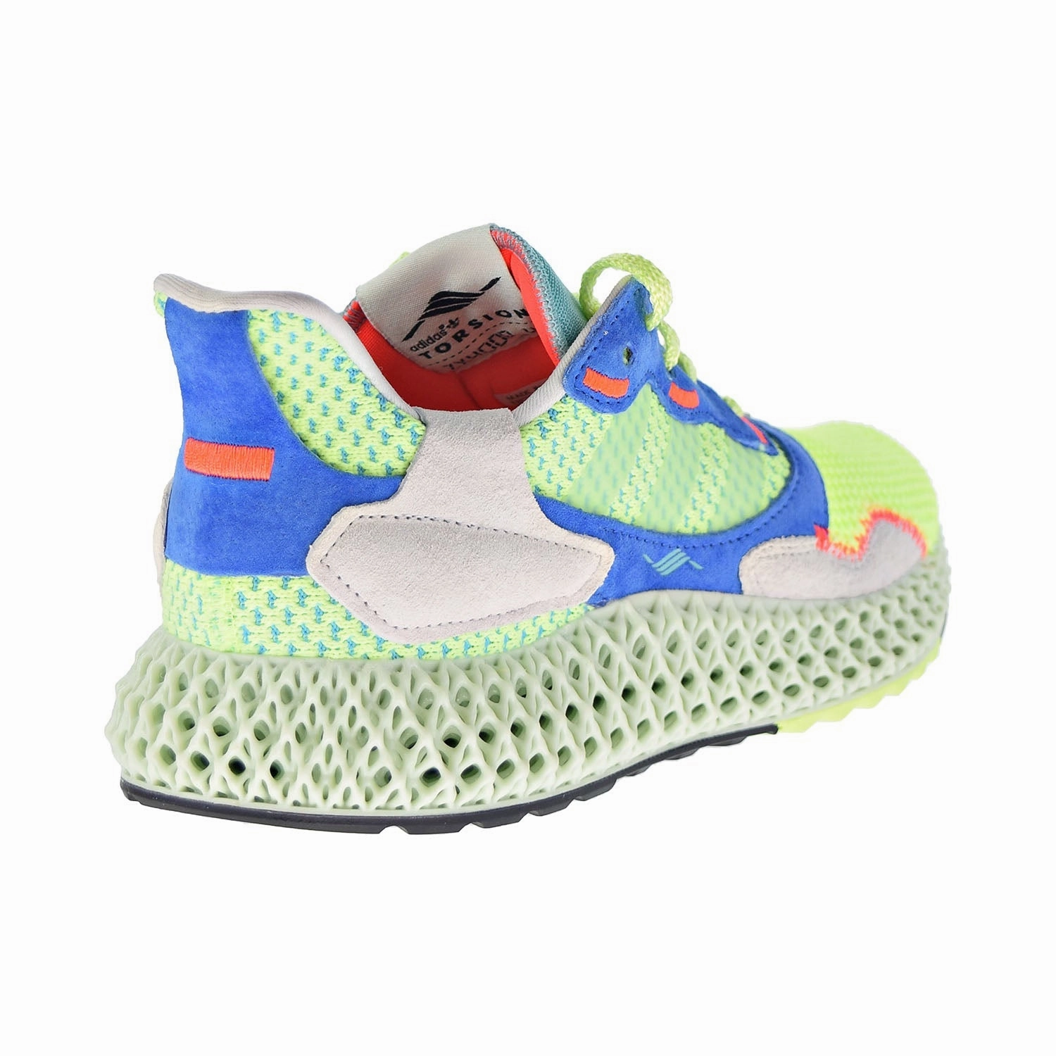 Adidas Amplimove Trainer Shoes Adidas ZX 4000 4D Men's Shoes Hi-Res Yellow-Linen Green-Easy Mint