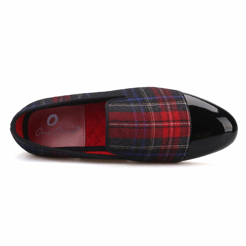 Flat Closed Toe Wedding Shoes OneDrop Handmade Men Dress Shoes Black Leather Toe Wedding Party Prom Loafers