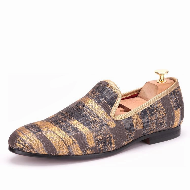 Mother Bride Shoes Flats OneDrop Handmade Men Dress Shoes Latex Slippers Party Wedding Banquet Prom Loaferss