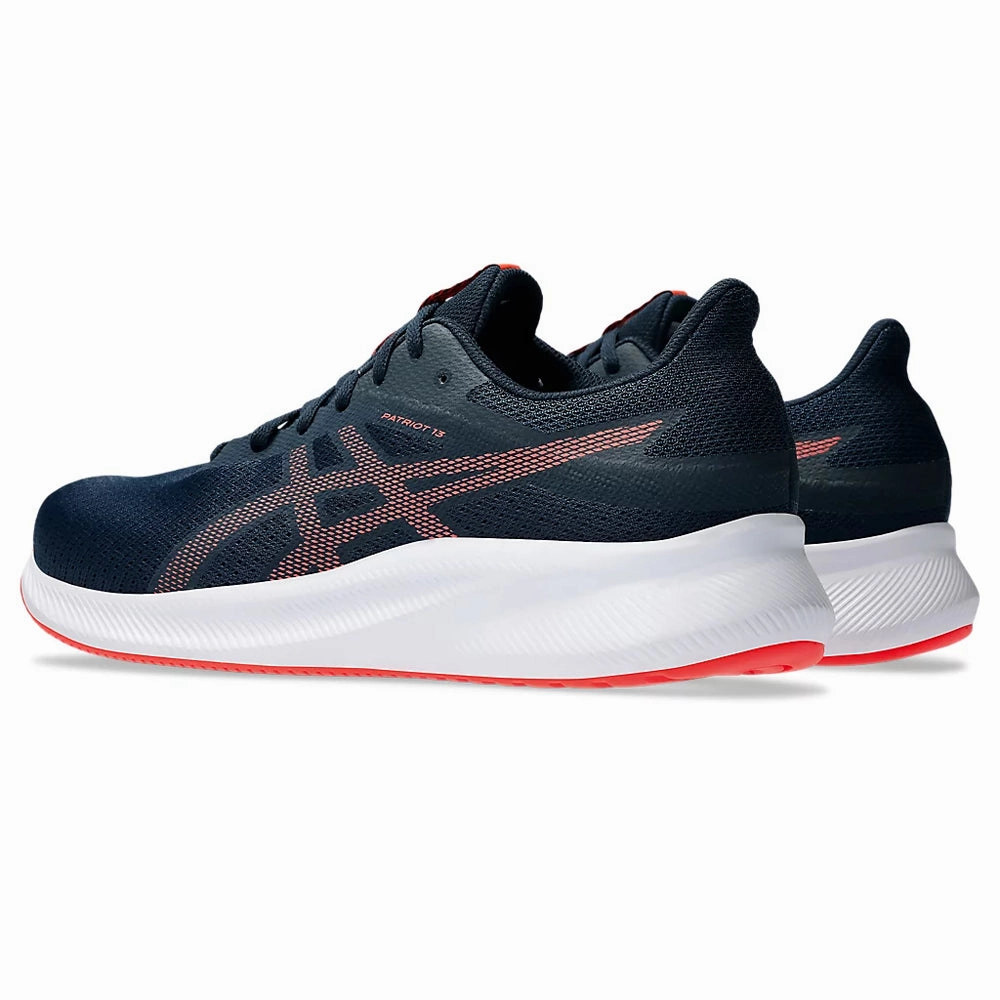 Asics Running Shoes Amazon ASICS PATRIOT 13 (M) - FRENCH BLUE/SUNRISE RED RUNNING SHOES