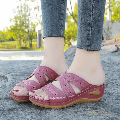 Rainbow Flip Flops In Stores Orthopedic Low Wedge Sandals, Casual Flat Shoes Flip Flops for Women