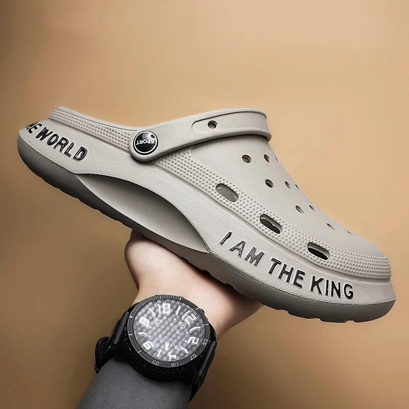 Sandals Bow Outdoor Sandals Men Flip Flops Summer EVA Hole Shoes Beach Clogs