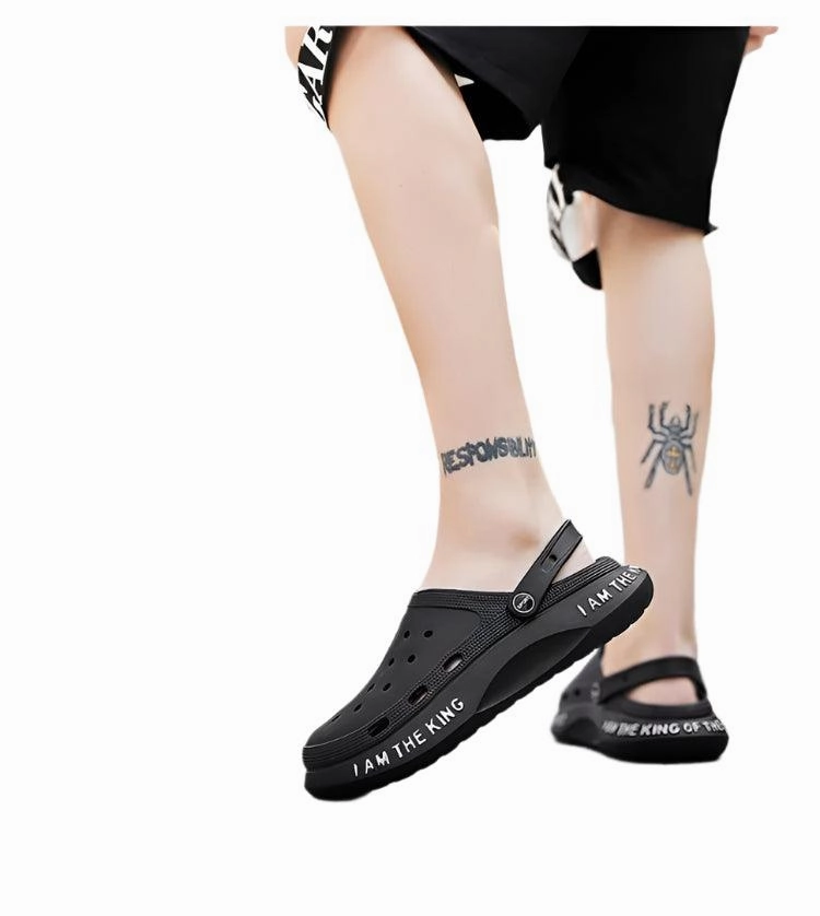 Outdoor Sandals Men Flip Flops Summer EVA Hole Shoes Beach Clogs Cute And Comfortable Sandals