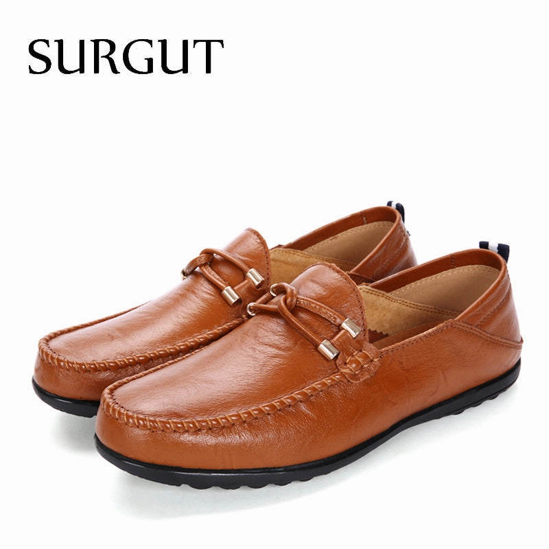 Soft Loafers For Men Casual Shoes Summer Breathable Luxury Brand Pu Flat Shoes Big Size 37-47 Size 15 Casual Shoes