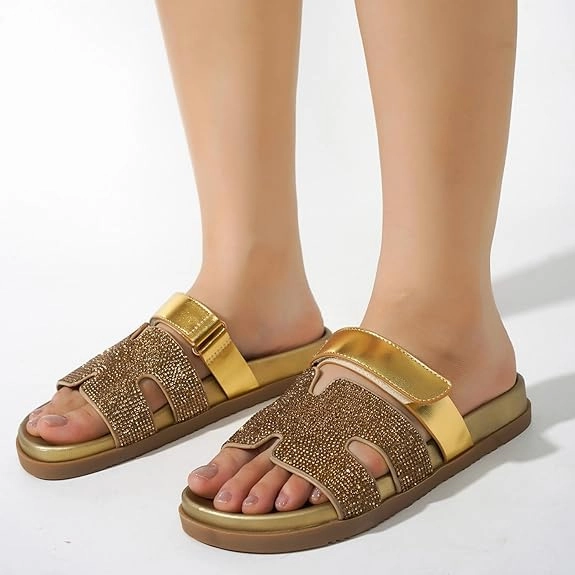 Cheap Flip Flops Near Me Cape Robbin Women's Markuss Sparkly Sandals