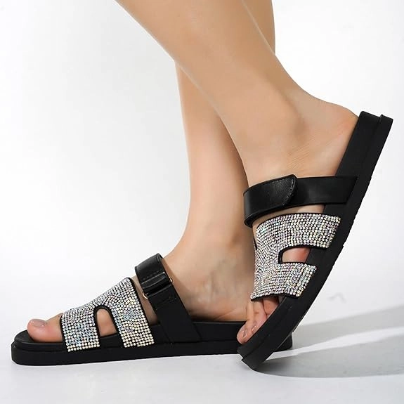 Flip Flops For Sauna Cape Robbin Women's Markuss Sparkly Sandals