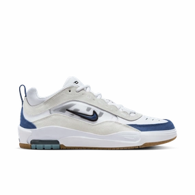 Nike SB Air Max Ishod Shoes - White / Navy - Summit White - Black Best Asics Shoes For Arch Support