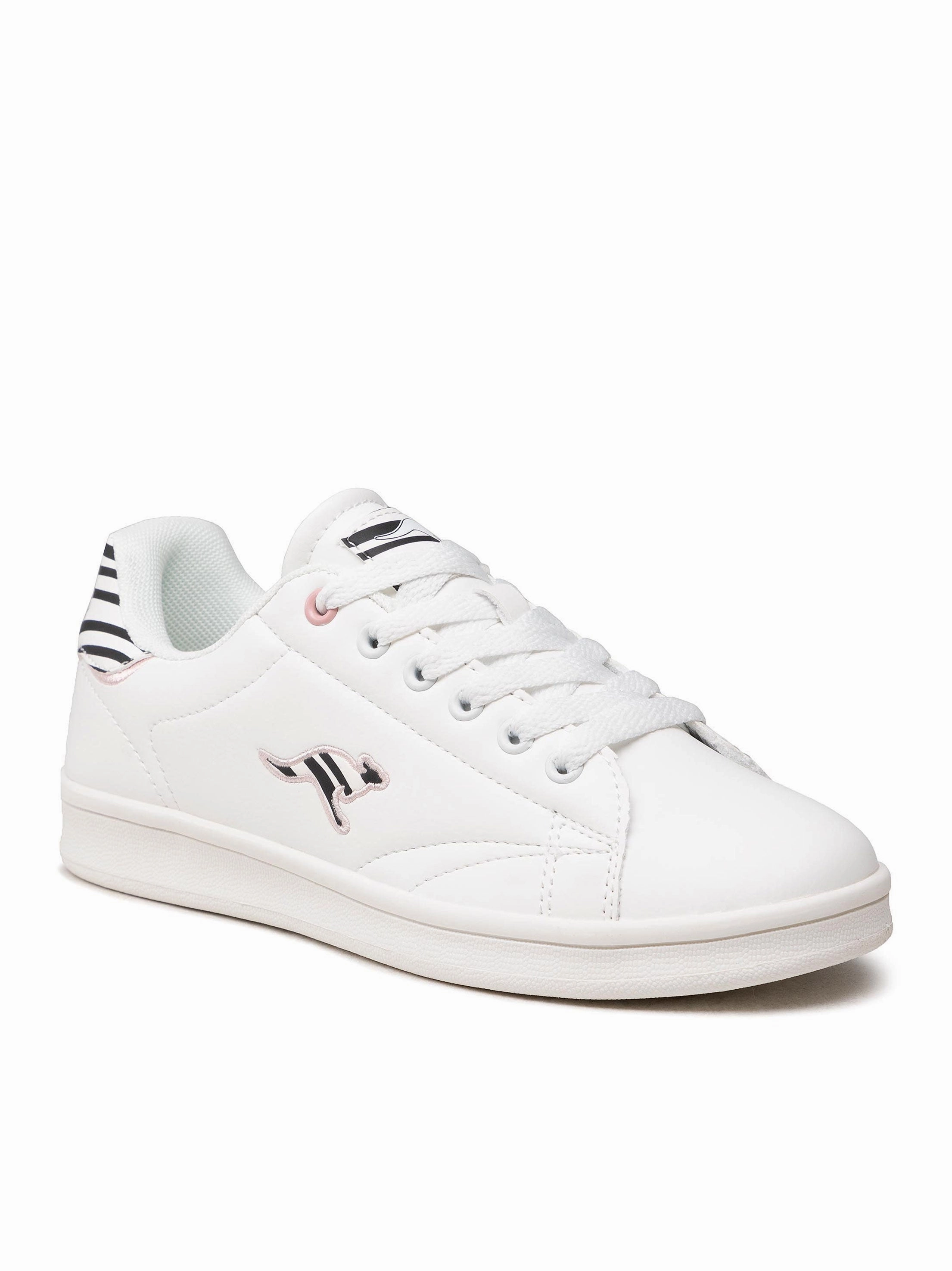 Best Flat Shoes For Squats Women's Embroidered KangaRoos Shoes,White