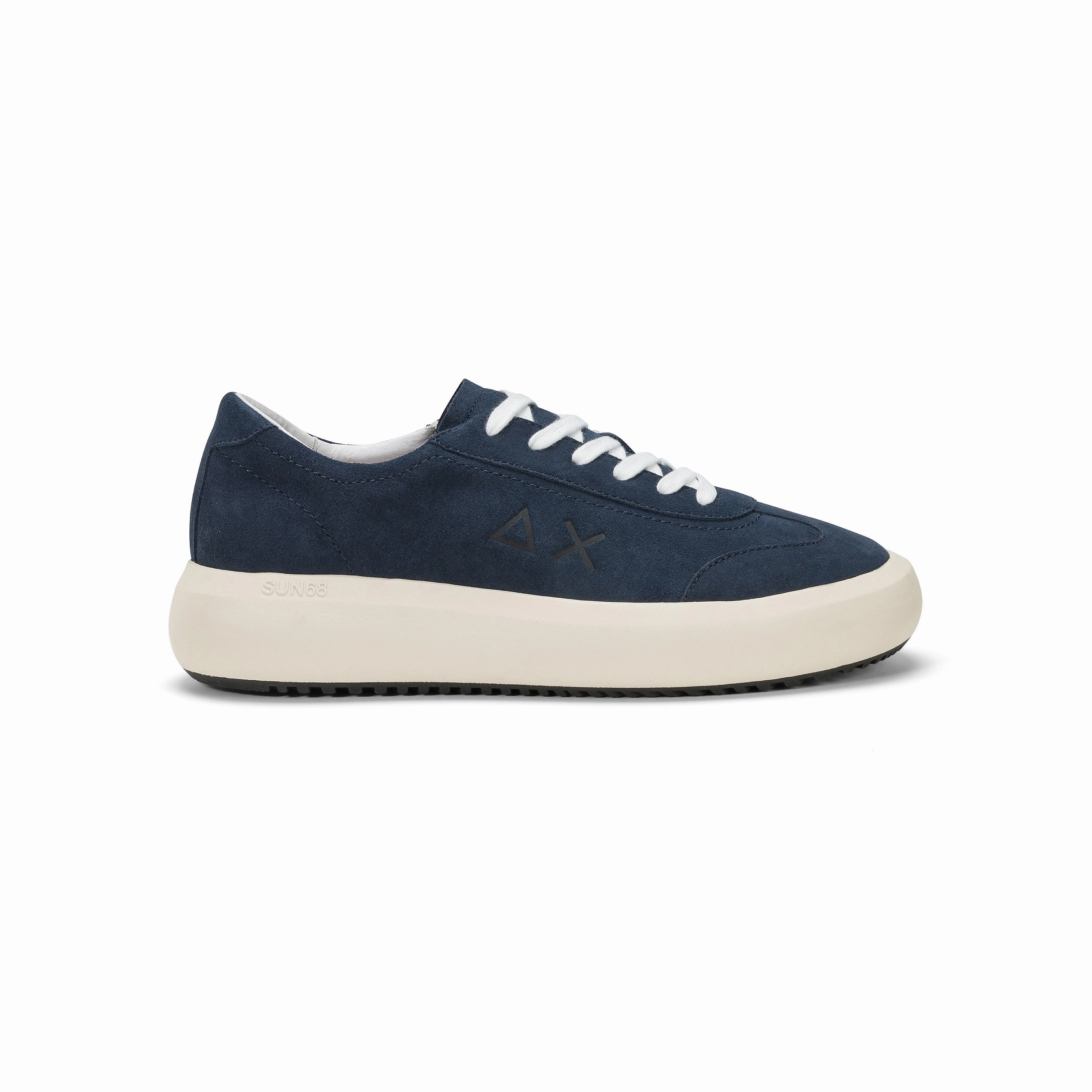 SUN68 BIG BOY SUEDE NAVY BLUE SNEAKERS FOR MEN Lighting Up Sneakers