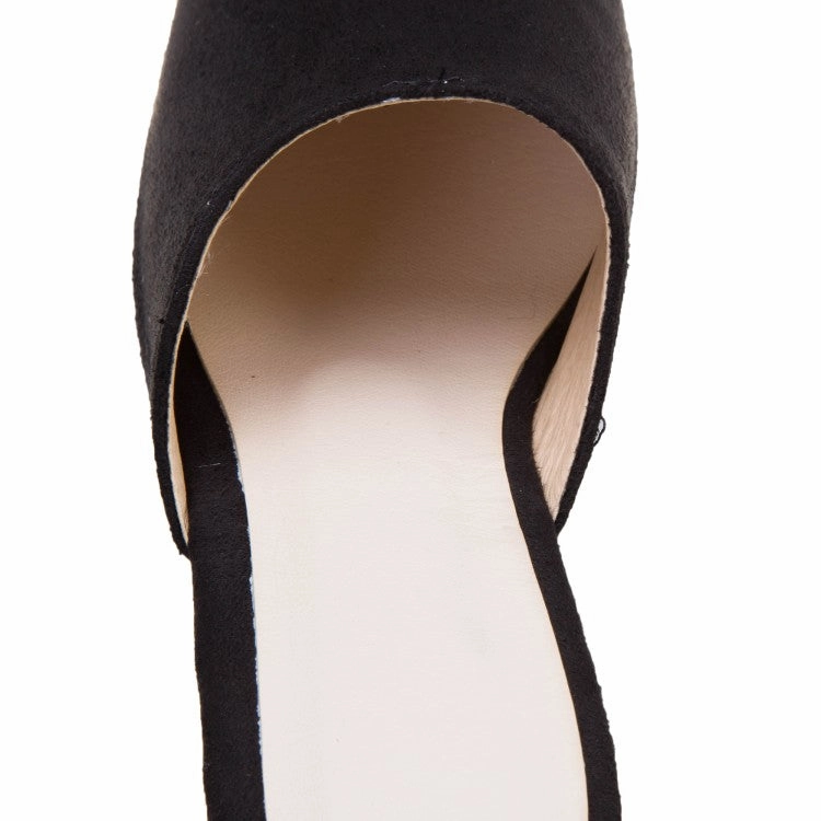 Sandals In Clarks Women's Solid Color Suede Woven Wedge Heel Platform Sandals