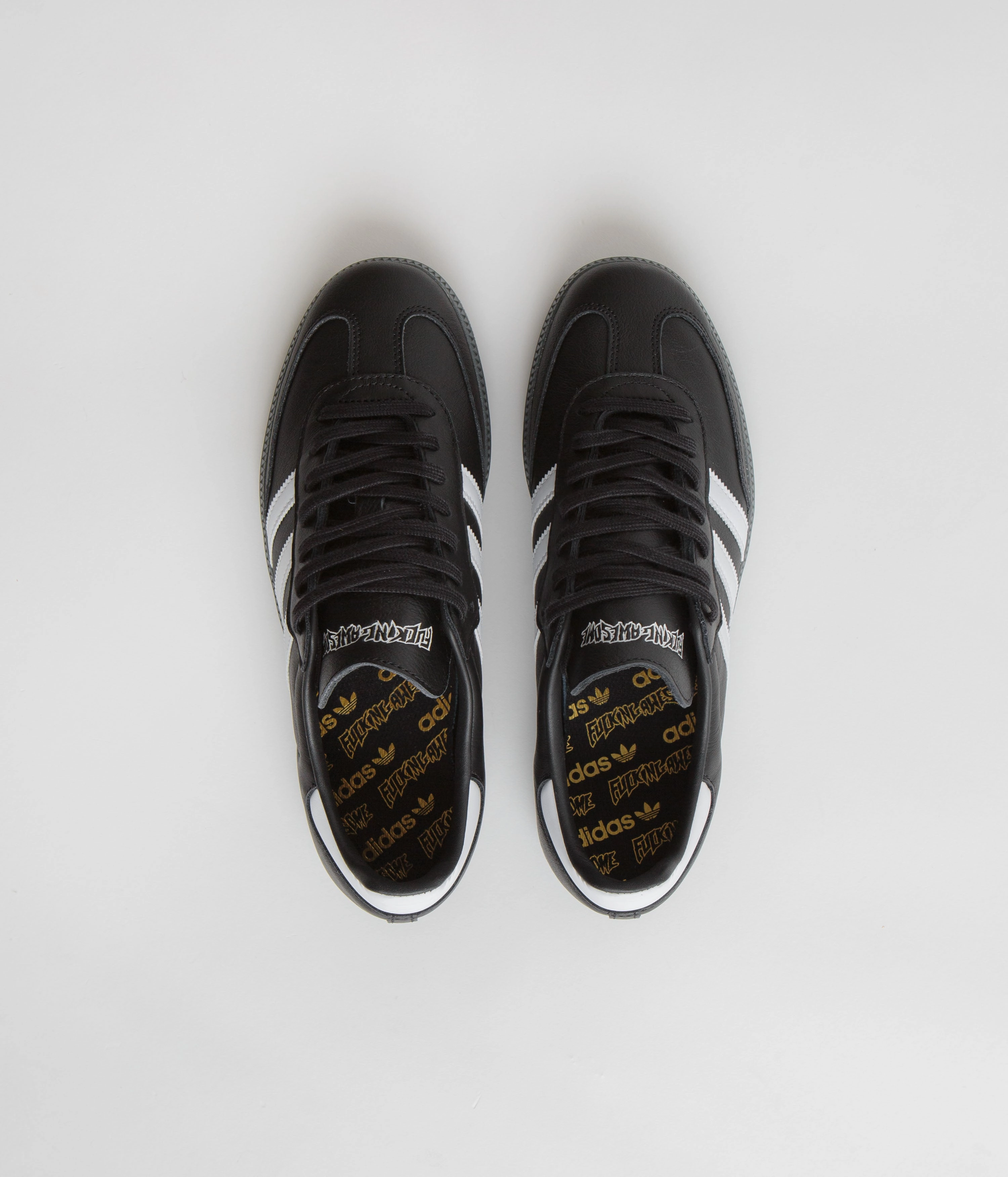 Adidas x Fucking Awesome Samba Shoes - Core Black / FTWR White / Gold Metallic Adidas Shoes World Cup