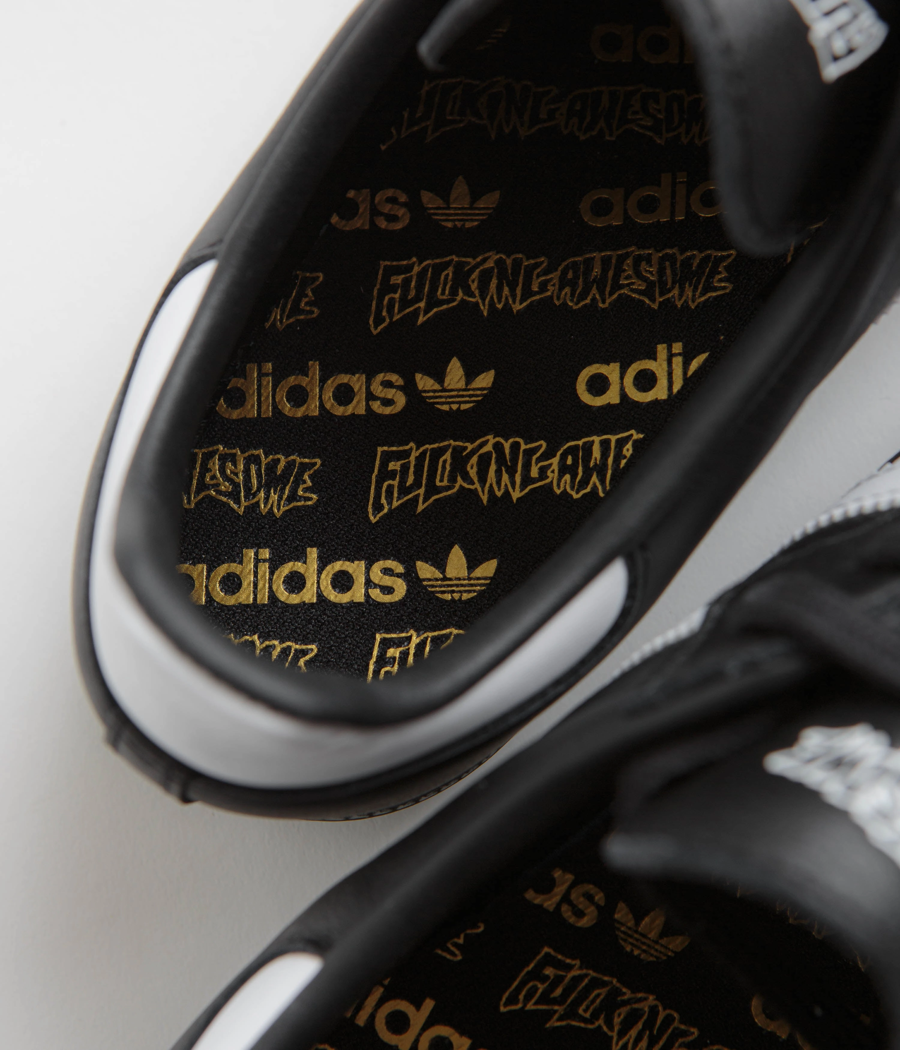 Adidas x Fucking Awesome Samba Shoes - Core Black / FTWR White / Gold Metallic Adidas Adizero Ubersonic 3 Tennis Shoe