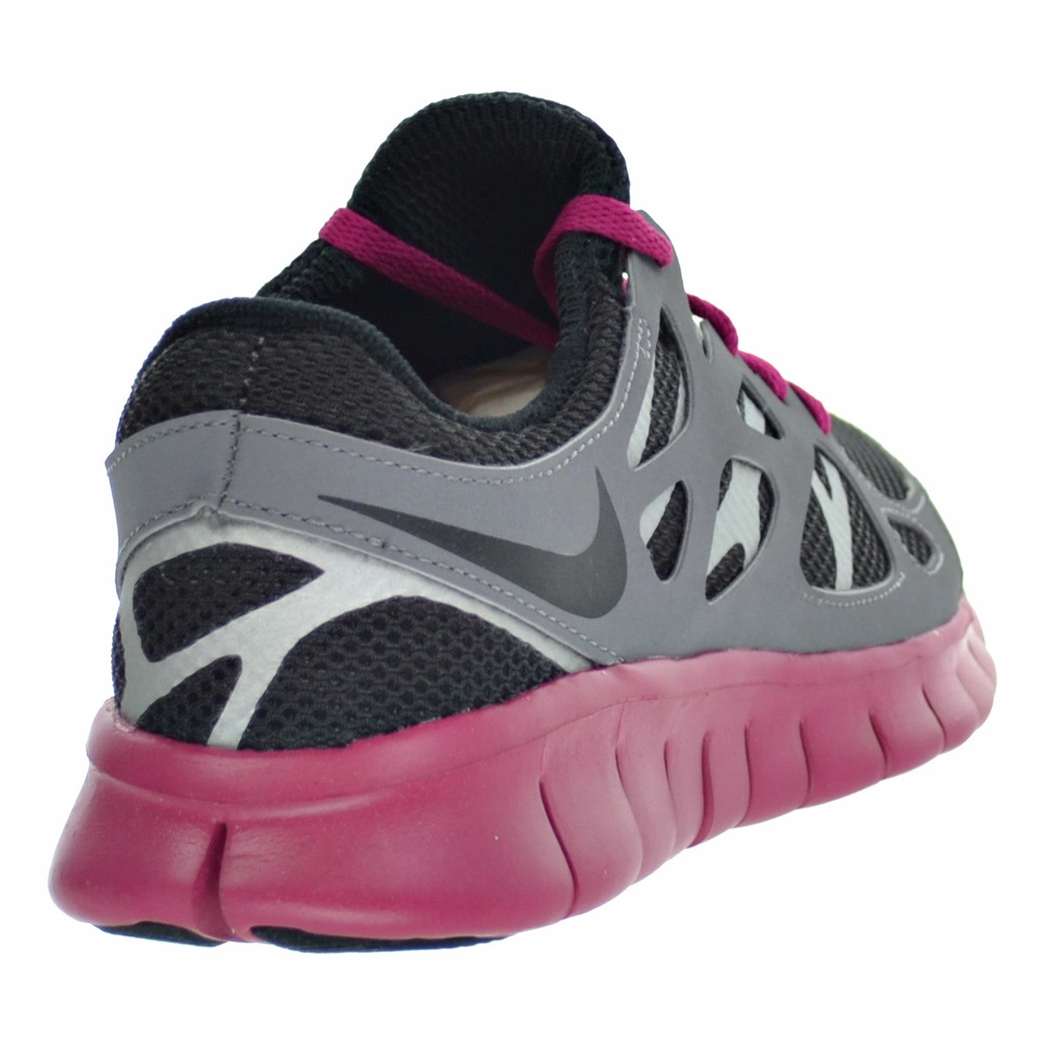 Asics Zipper Shoes Nike Free Run  2 EXT Women's Shoes Black/Cool Grey/Sport Fuchsia