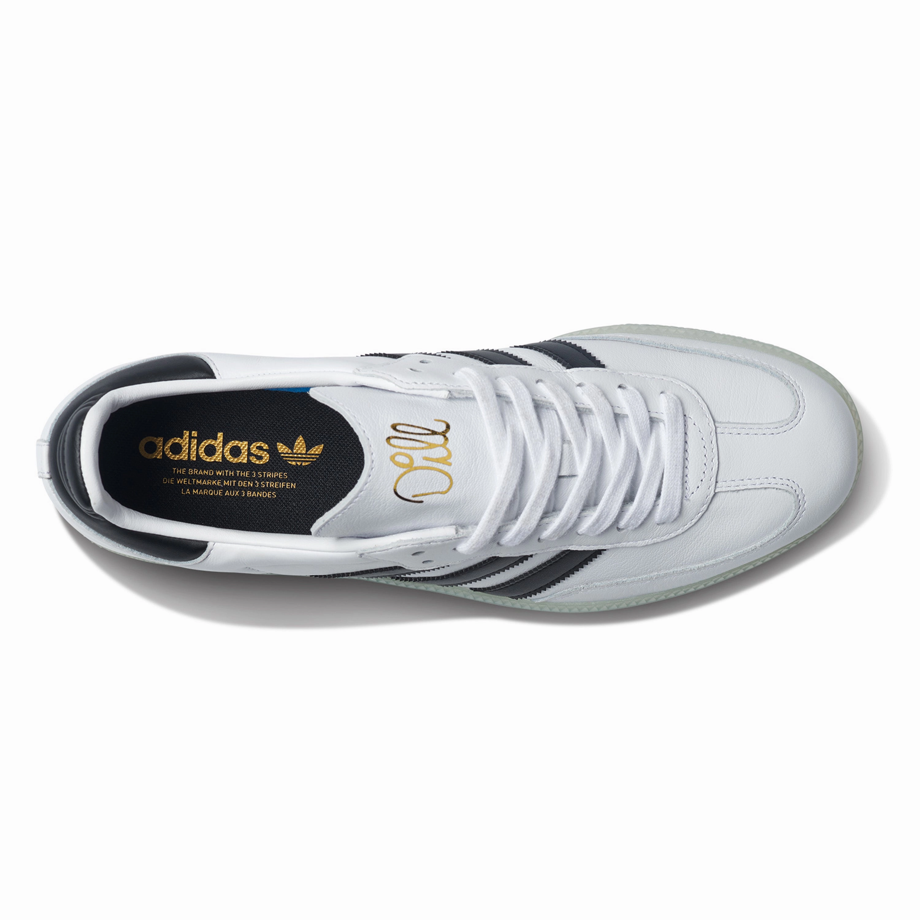 ADIDAS JASON DILL SAMBA WHITE / CORE BLACK / GOLD METALLIC Baseball Adidas Shoes