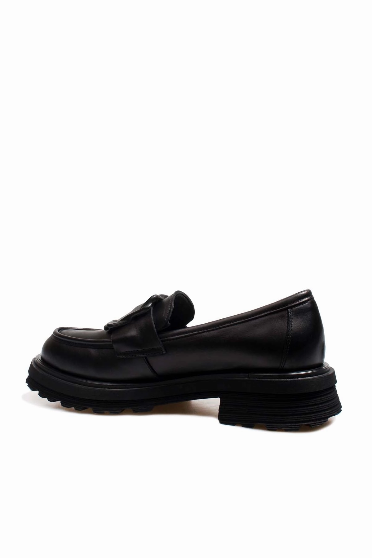 FST Genuine Leather Women's Casual Shoes 965ZA3287 Black - Piacenza British Casual Shoes