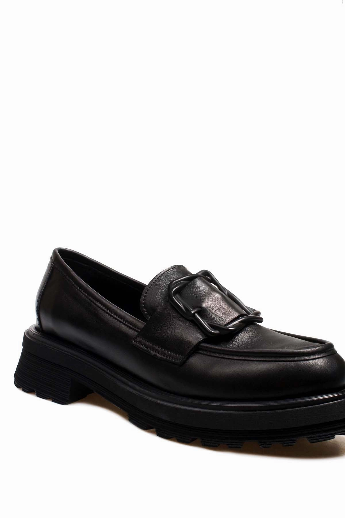 FST Genuine Leather Women's Casual Shoes 965ZA3287 Black - Piacenza Supra Casual Shoes