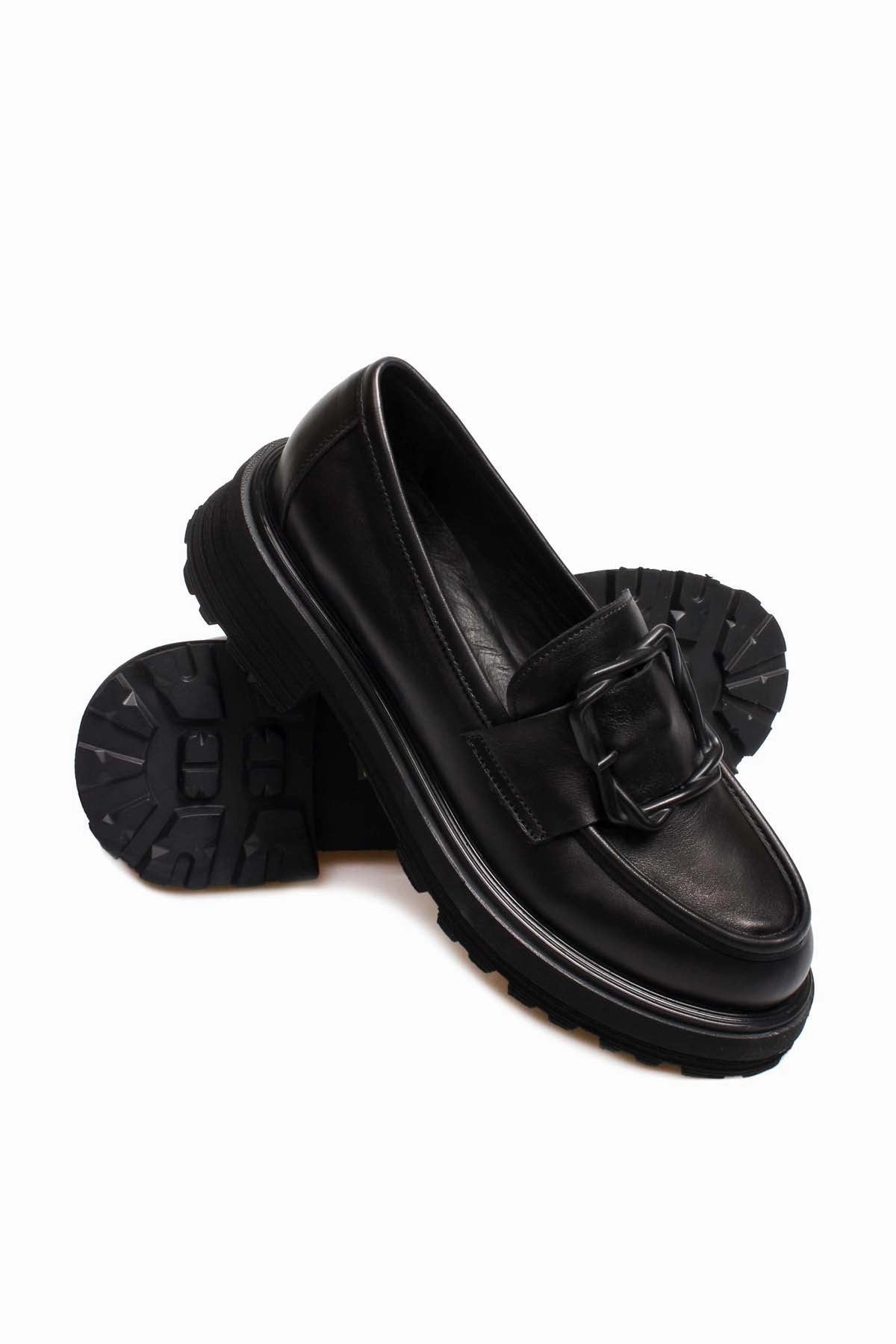 FST Genuine Leather Women's Casual Shoes 965ZA3287 Black - Piacenza Fly Sports Shoes Casual