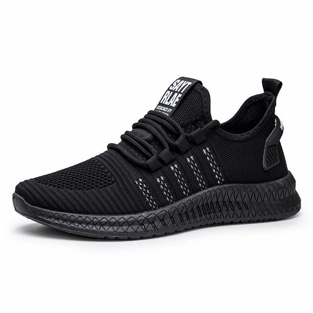 Fashion Sneakers Men Vulcanized Shoes Air Mesh Mens Trainers Lightweight Casual Shoes Men Black Footware Tenis Masculino Popular Casual Dress Shoes