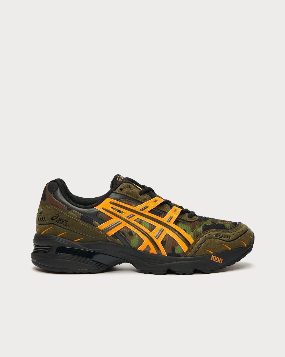 GEL-1090 x Bape Aloe / Bengal Orange Low Top Sneakers Asics Shoes Gel 1130