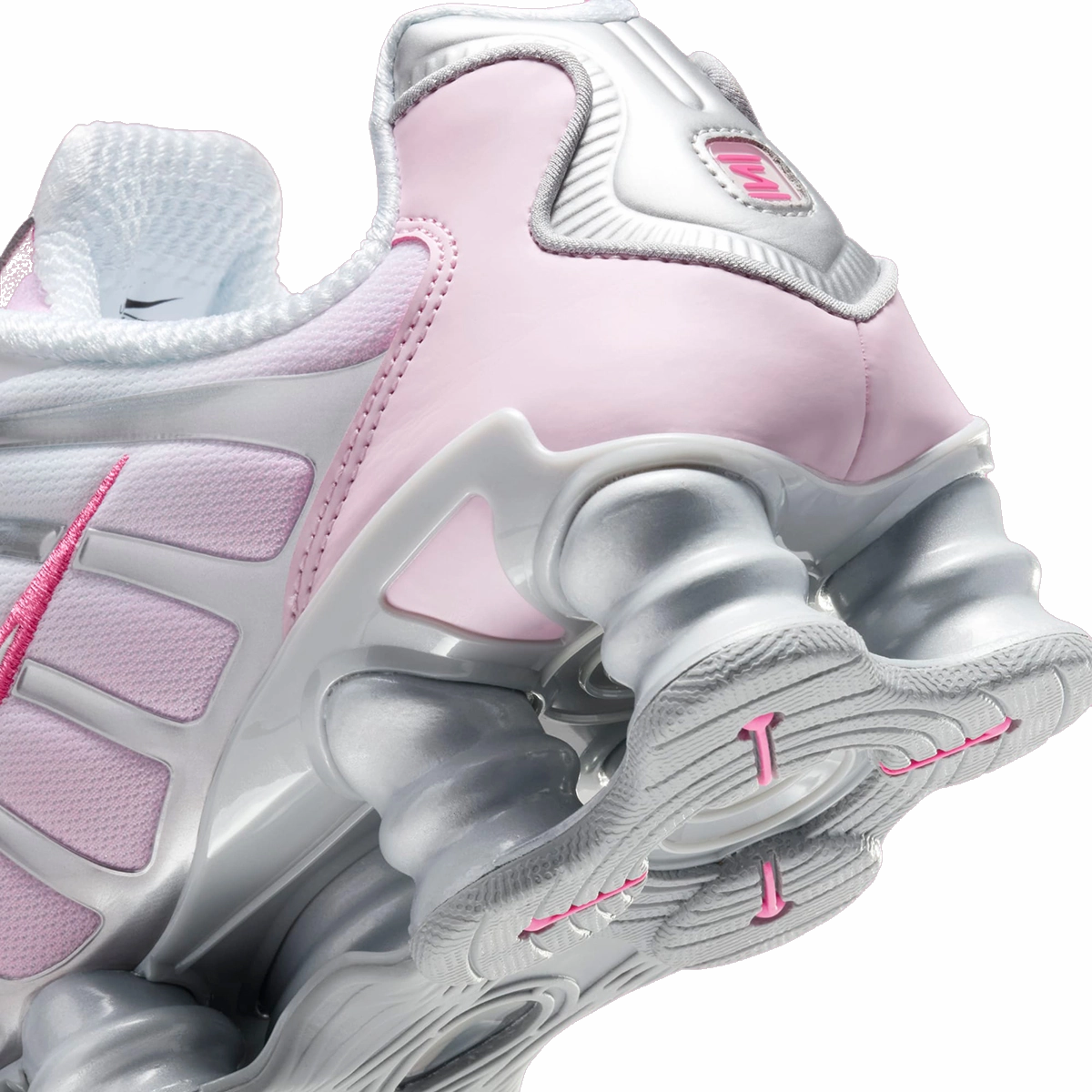 Nike Women's Shox Tl Shoes - Metallic Platinum / Pinksicle / Pink Foam / White / Flat Silver Best Asics Budget Running Shoes