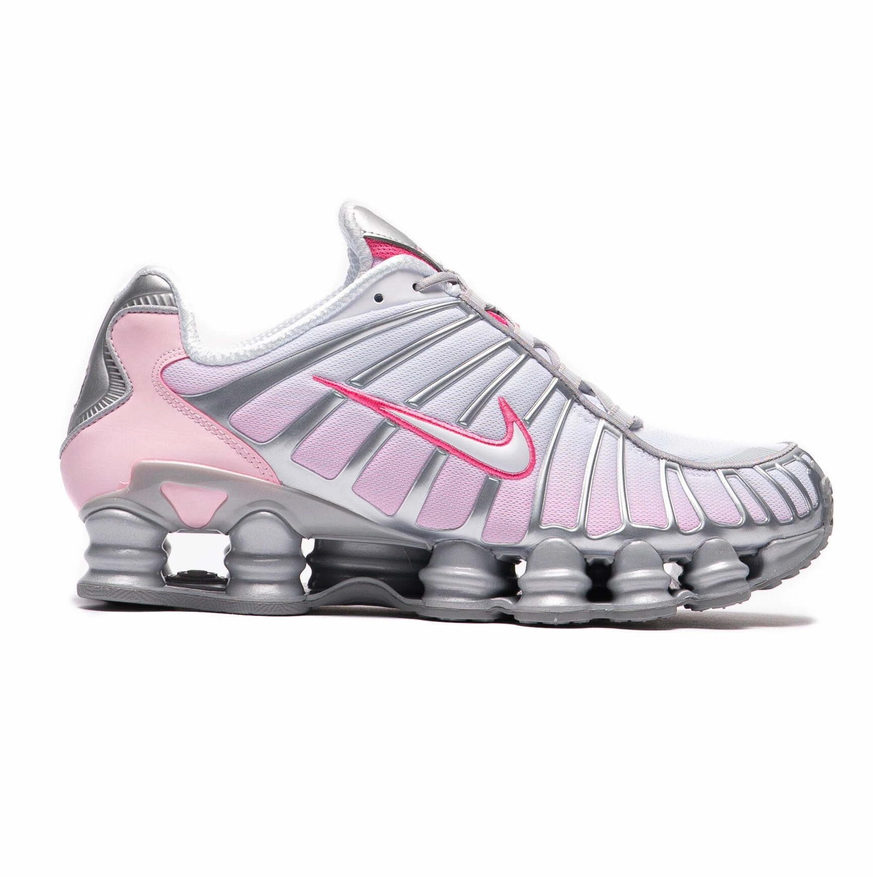 Asics Shoe Quiz Nike Women's Shox Tl Shoes - Metallic Platinum / Pinksicle / Pink Foam / White / Flat Silver