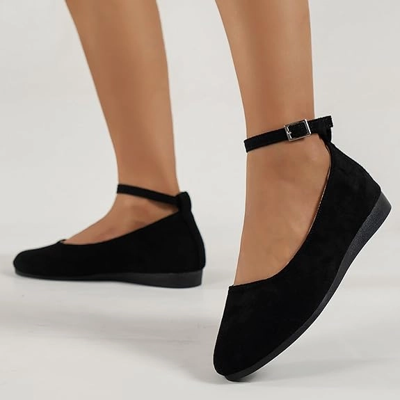 Best Business Casual Shoe Shallow Mouth Daily Shoes Ankle Buckle Strap