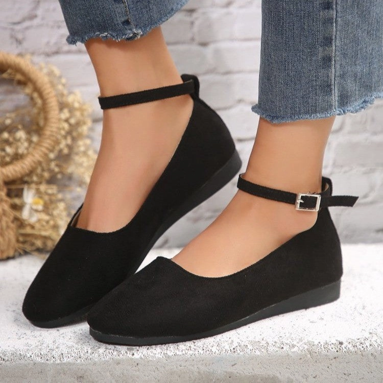 Best Everyday Casual Shoes Shallow Mouth Daily Shoes Ankle Buckle Strap