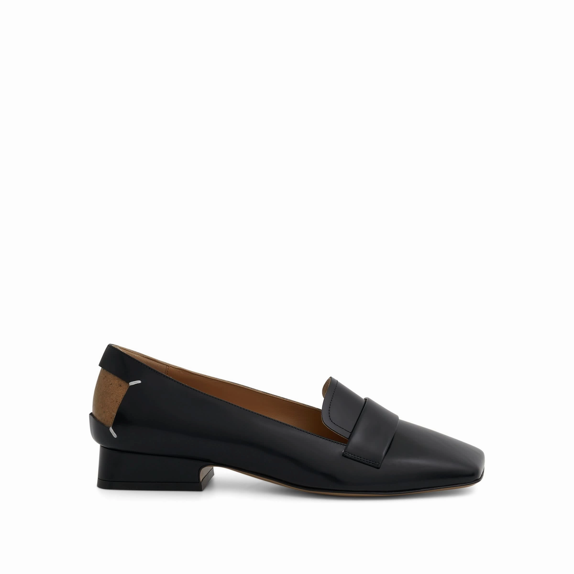 Prada Shoes Loafers Four Stitches Decortique Loafer in Black