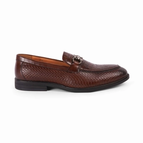 Tresmode Ro Brown Men's Textured Leather Loafers Ssense Loafers