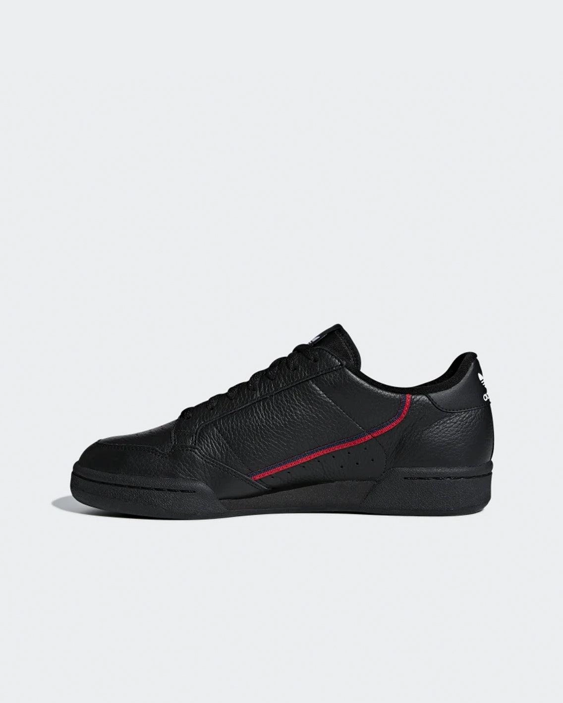 Adidas - Continental 80 - Core Black/Scarlet/Collegiate Navy Adidas Shoes Gold