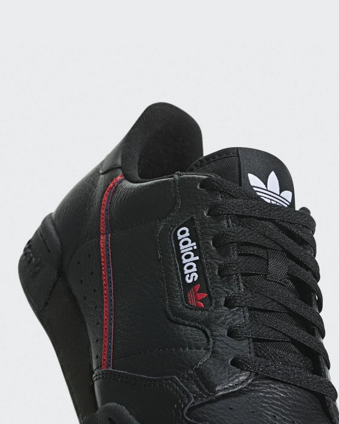 Adidas - Continental 80 - Core Black/Scarlet/Collegiate Navy Adidas Shoes Adizero