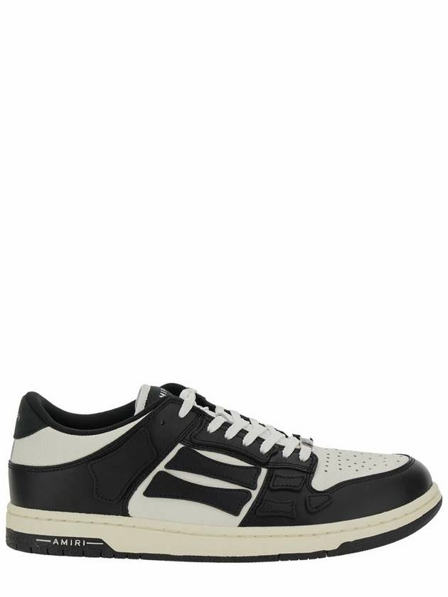 Lavish Life Sneakers 'Skel Top Low' Black And White Sneakers With Logo Patch On Thetongue And Contrasting Details On The Side In Leather Man
