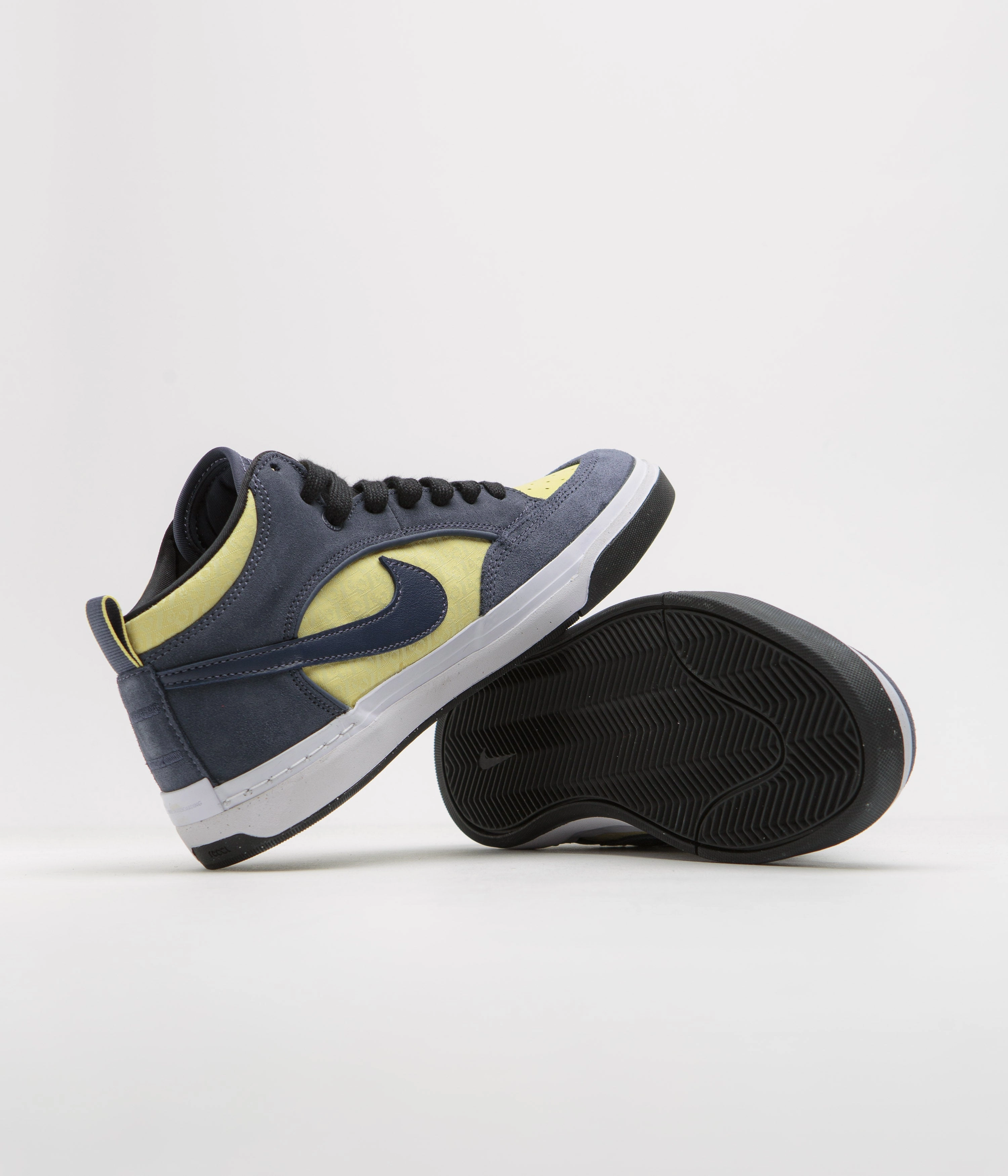 Asics Shoes Official Website Nike SB React Leo Shoes - Thunder Blue / Thunder Blue - Saturn Gold