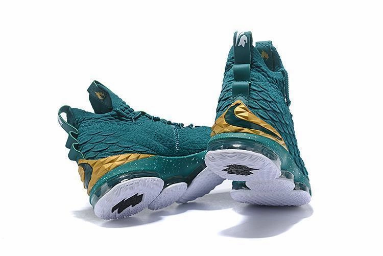 Nike Lebron XV 15 Dark Green Gold Men Shoes Sale Size US7,8,8.5,9,10,11,12 Asics Gel Scram 3 Running Shoes
