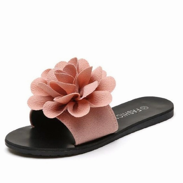 HEE GRAND Summer Slippers Women Slides with Flower Flip Flops Beach Casual Shoes Women for Vacation XWT1105 Fish Hook Logo Flip Flops