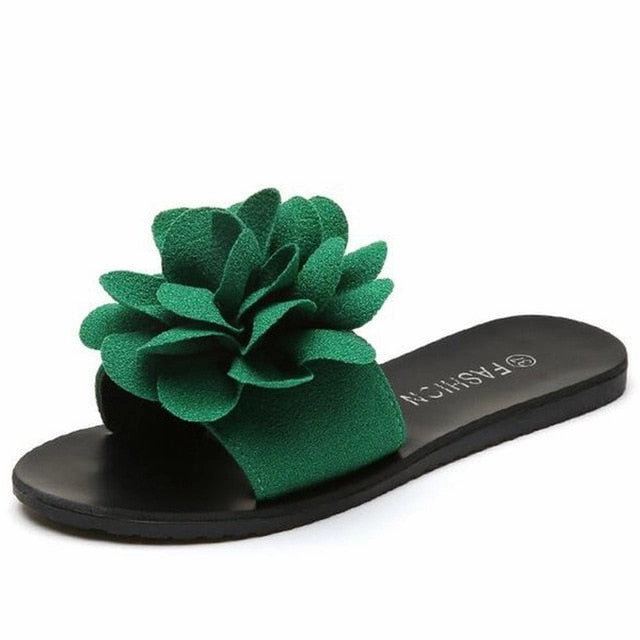 HEE GRAND Summer Slippers Women Slides with Flower Flip Flops Beach Casual Shoes Women for Vacation XWT1105 Flip Flops Arch Support