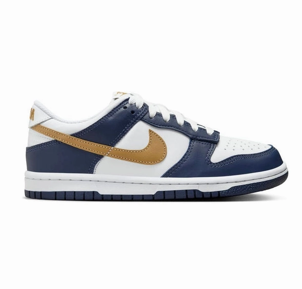 Nike Kids' Dunk Low Shoes - White / Midnight Navy / Wheat Asics Gel-excite 9 Wide Width Running Shoes