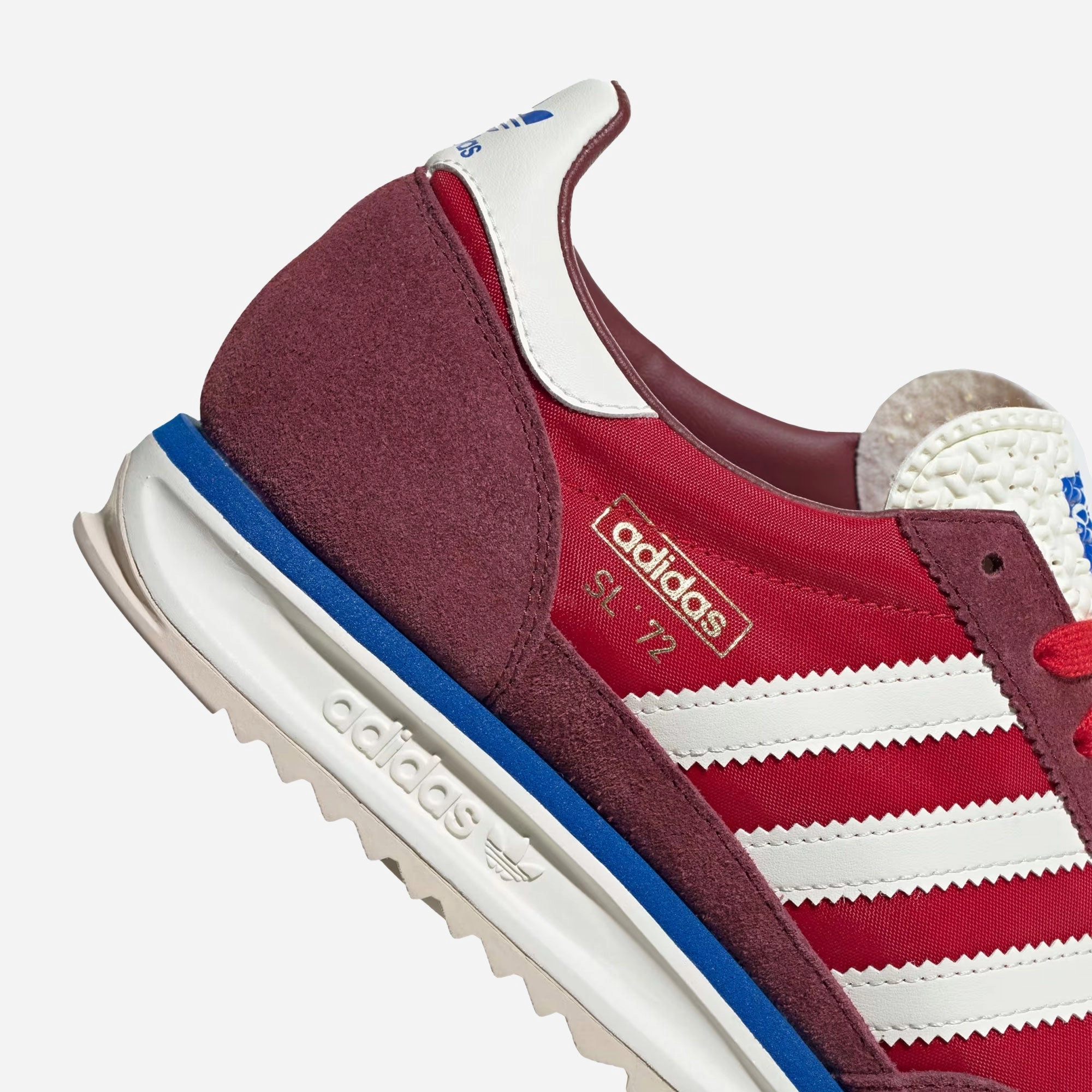 Adidas Running Shoes Plantar Fasciitis ADIDAS ORIGINALS | SL 72 RS { SHADOW RED/OFF WHITE/BLUE
