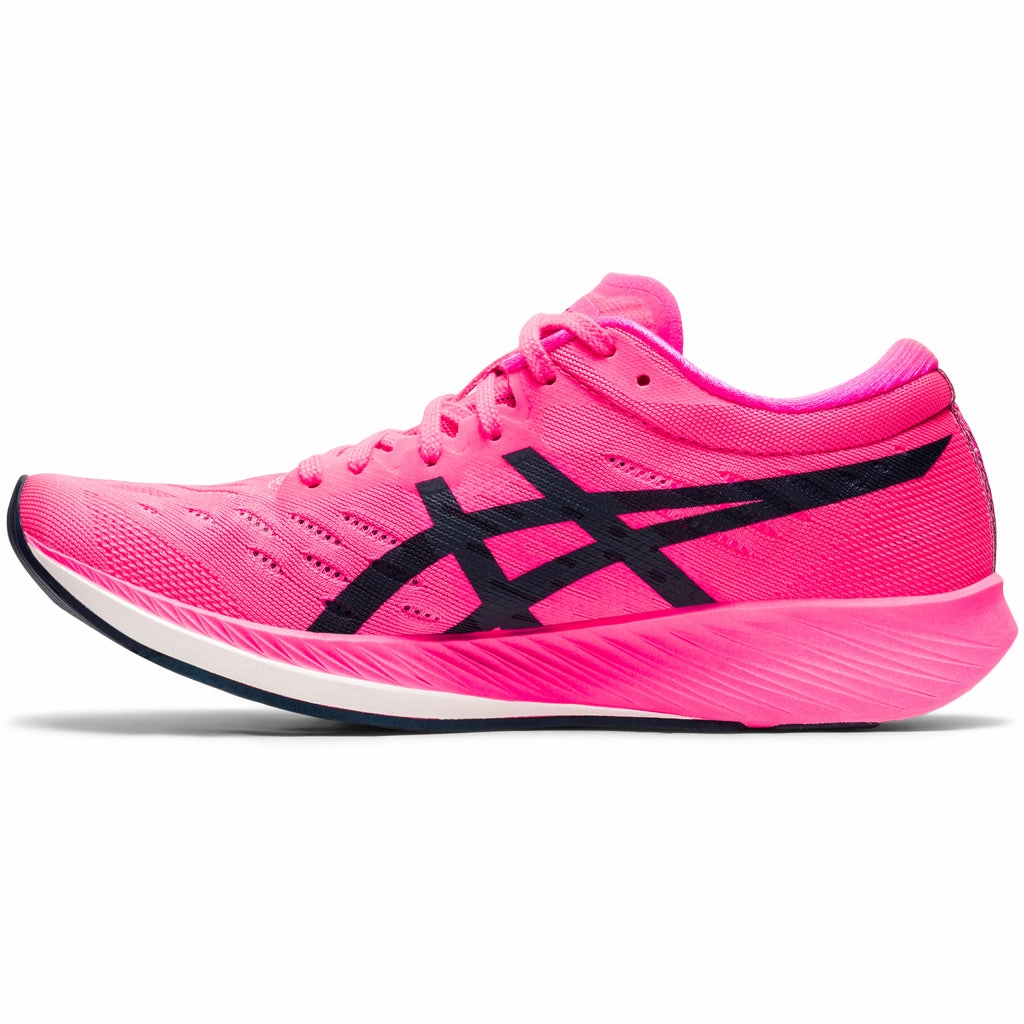 Asics Metaracer Women's Hot Pink French Blue Asics Legends Aggressor Wrestling Shoe