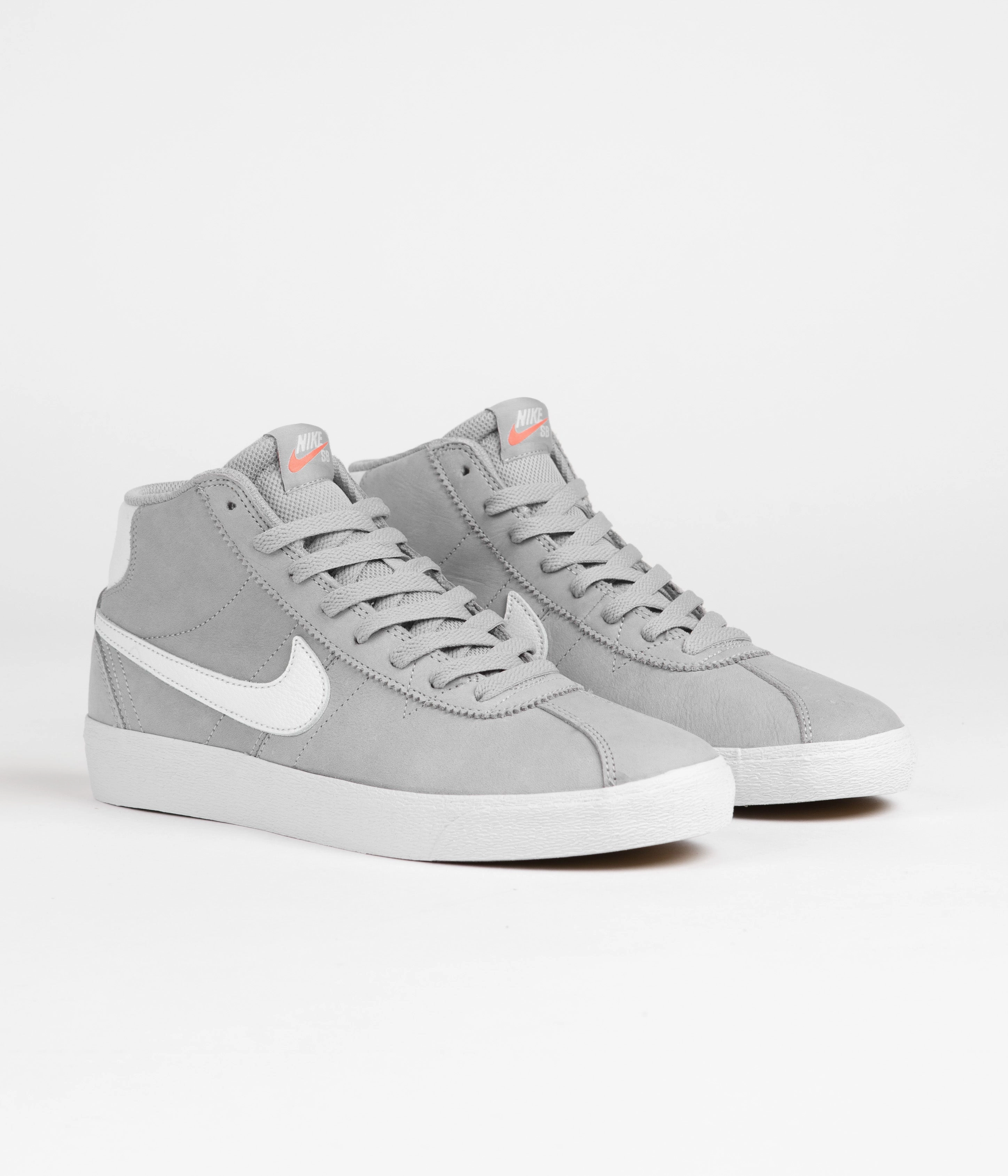 Asic Shoes Gel 8 Nike SB Orange Label Bruin High Shoes - Wolf Grey / White - Wolf Grey