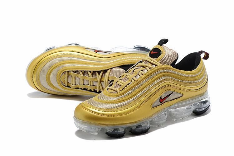 Nike Air Vapormax 97 Metallic Gold Shoes Sneakers Men Sale Size US 7, 8, 8.5, 9, 10, 11 Sneakers Nike